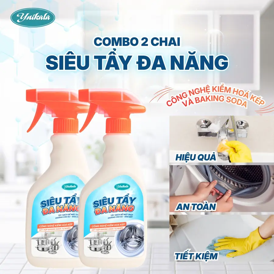 Combo 2 chai Ynikala Siêu Tẩy Đa Năng
