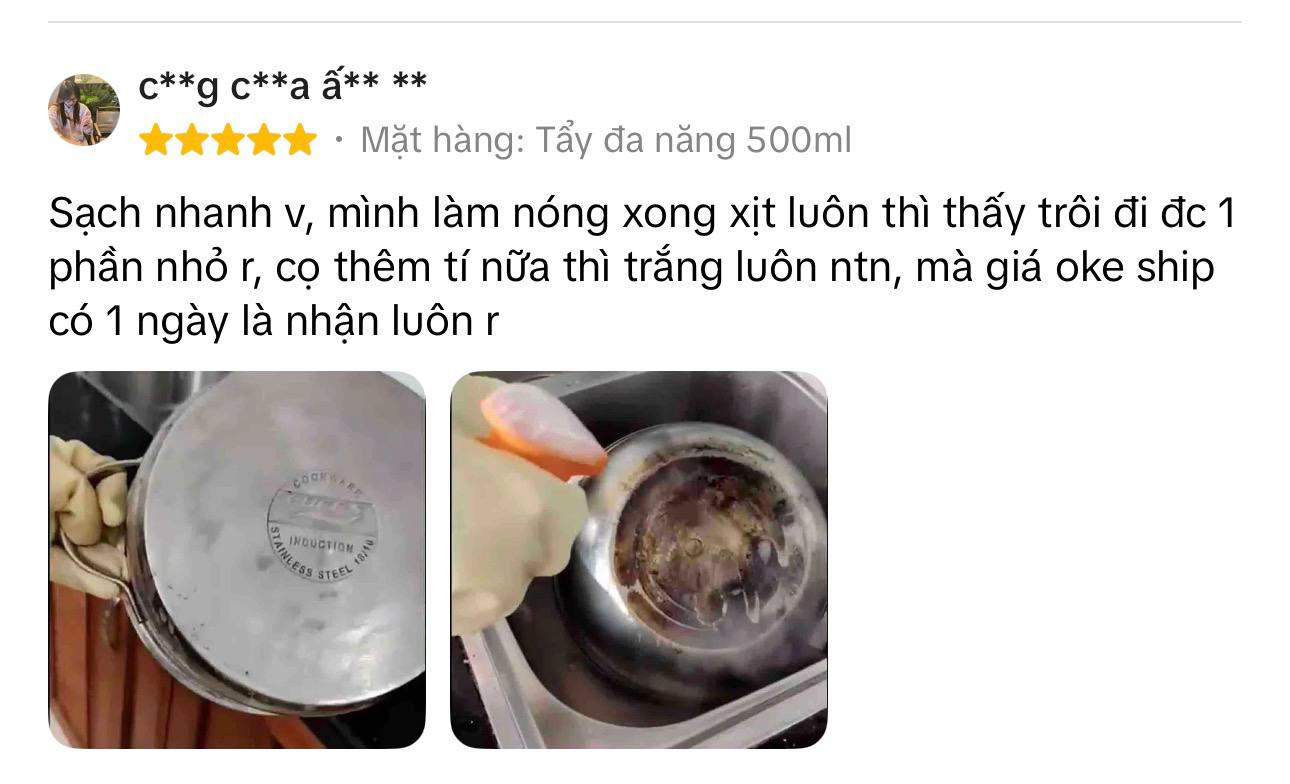 Feedback khách hàng về tẩy sạch nhanh